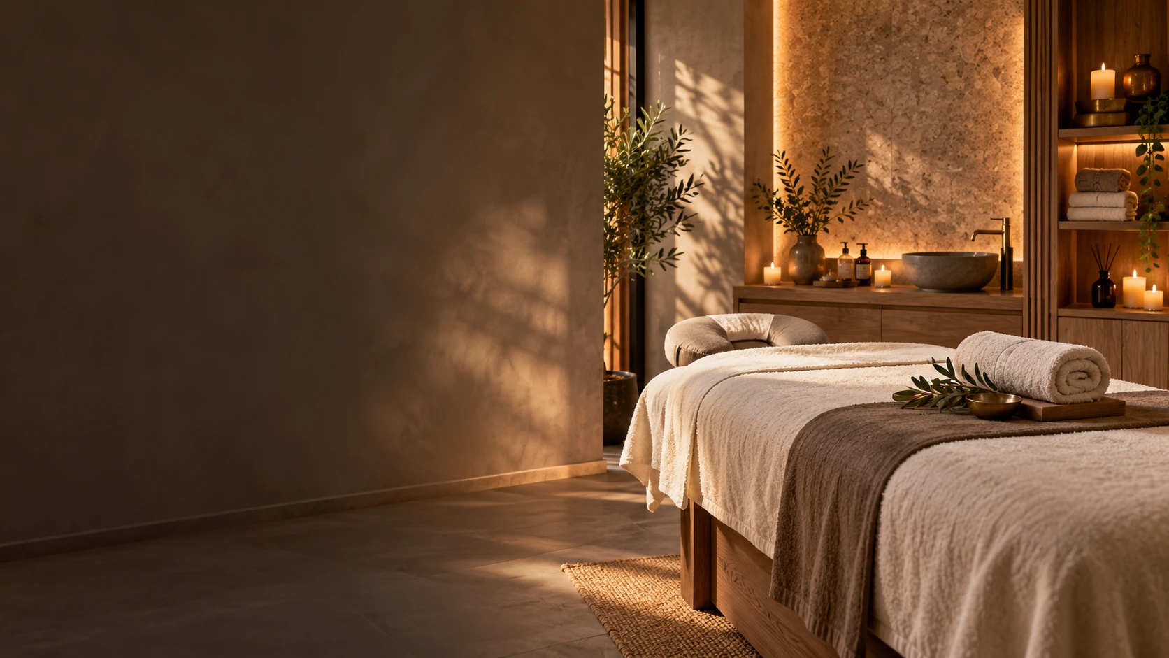 Sanus Spa Çekmeköy masaj salonunda spa ortamı